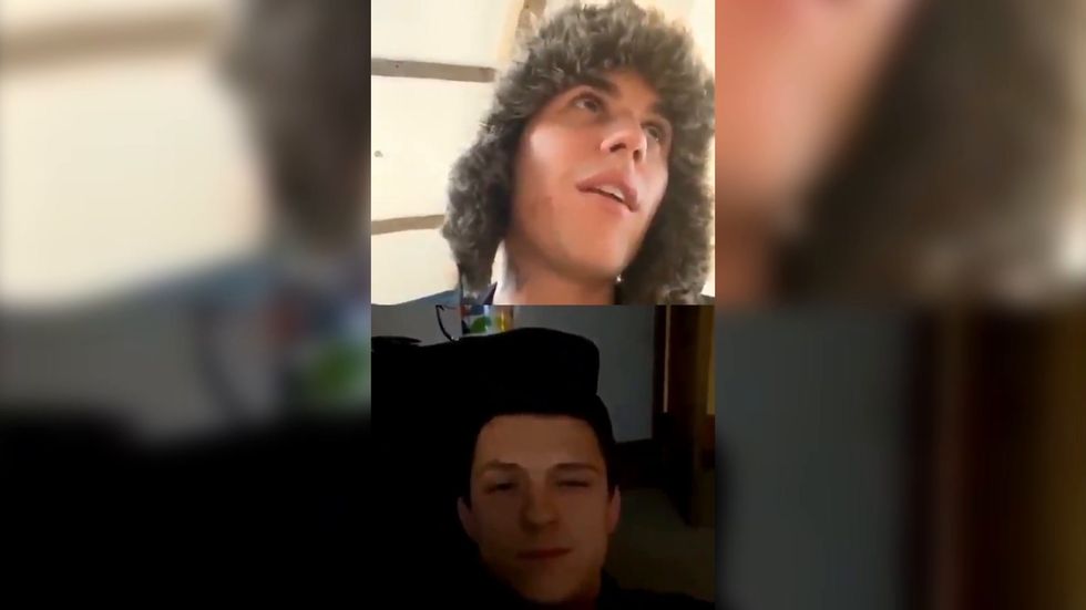 Tom Holland and Justin Bieber chat on Instagram live