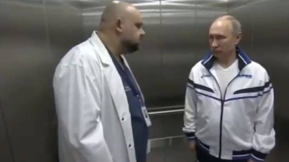 Putin meets head doctor Denis Protsenko