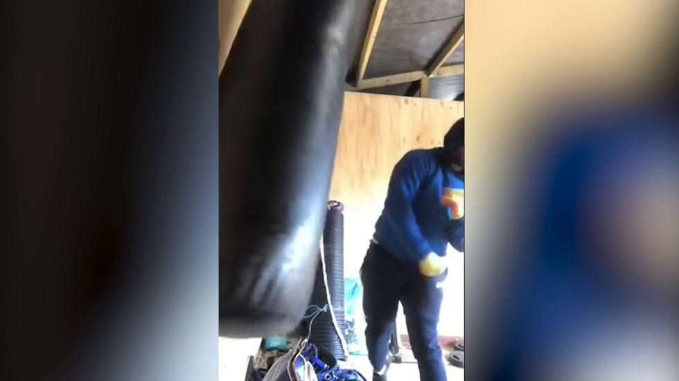 Billy Joe Saunders uses boxing bag to show ‘how to hit women’