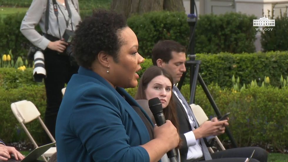 Trump tells reporter 'be nice don't be threatening'