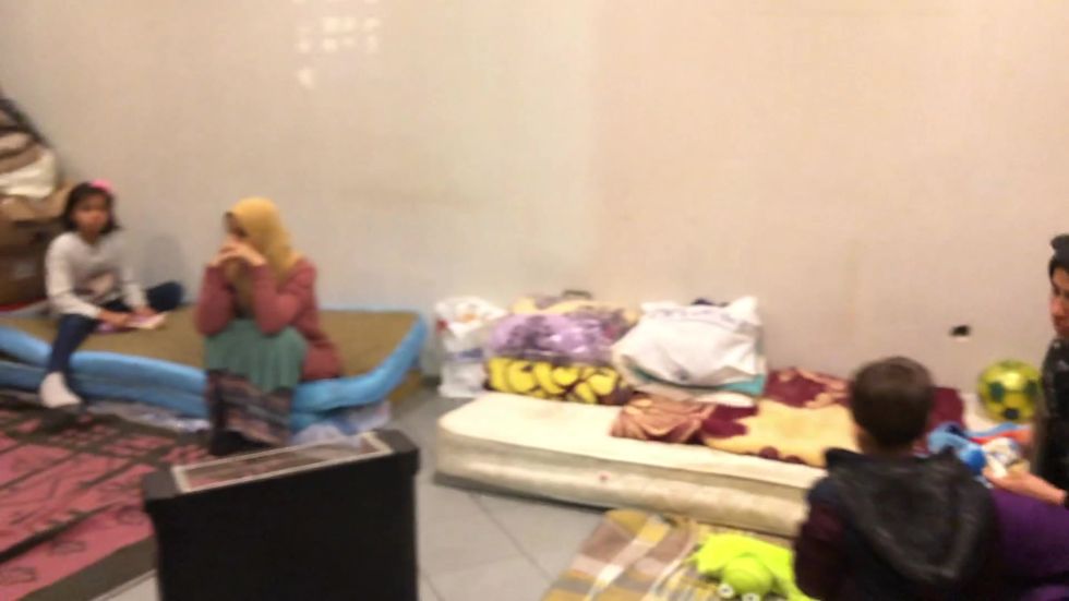Refugees shelter in Istanbul bus stations