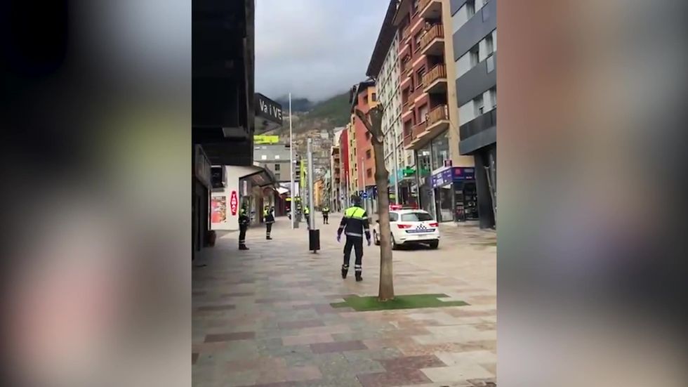Police in Andorra play Baby Shark to thank people for staying off streets