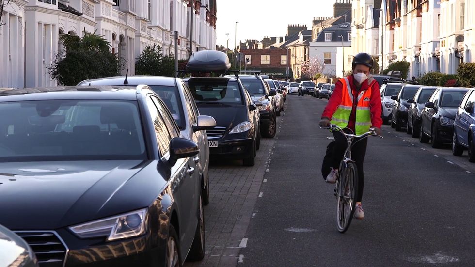 Londoner delivers books around her neighbourhood for people to enjoy while in quarantine