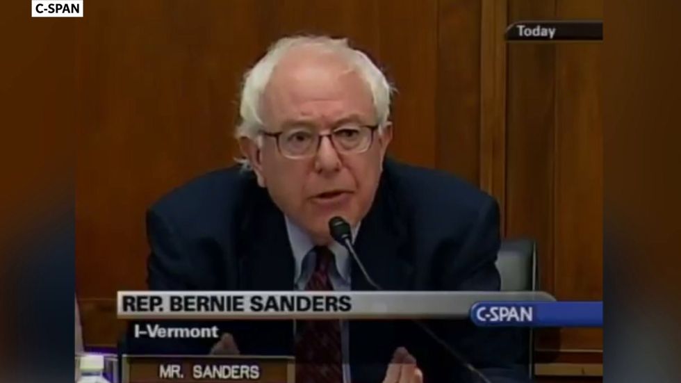 Bernie Sanders argues in 2005 that companies should not profit from a pandemic