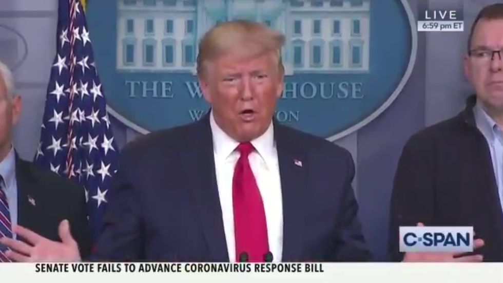 Trump declines to rule out accepting Treasury bailout money