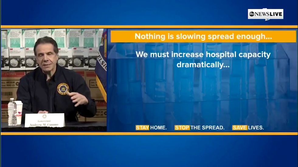 New York governor Andrew Cuomo says the state's Covid-19 cases is 'spiking'