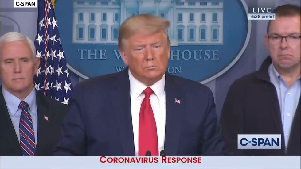 Donald Trump mocks Mitt Romney's coronavirus threat 'gee that's too bad'