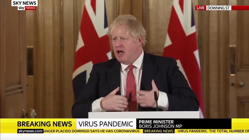 Coronavirus: Boris Johnson says 'tougher measures' may be imposed to tighten social distancing rules
