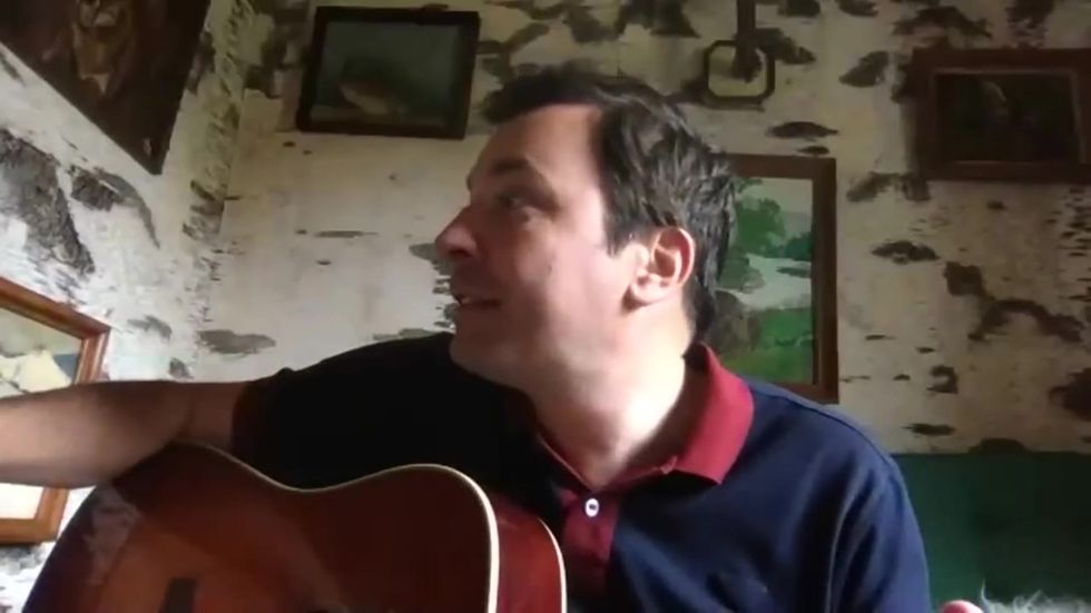 Jimmy Fallon interrupted by his daughter during at-home interview with Jennifer Garner