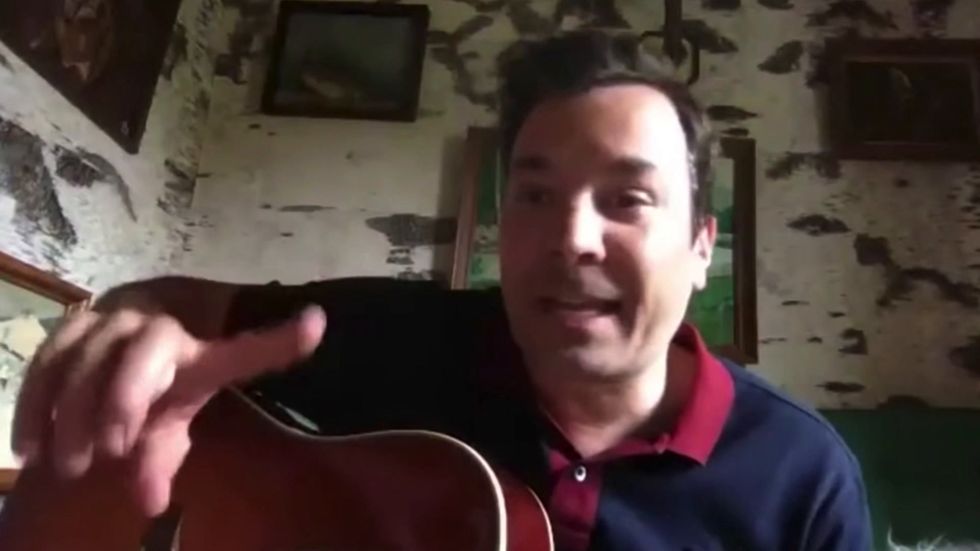 Jimmy Fallon interrupted by daughter while interviewing Jennifer Garner