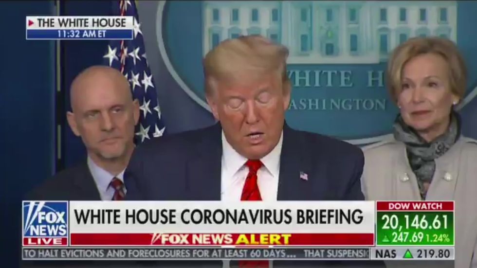Trump says media 'much nicer with social distancing' as he gives update on 'Chinese virus'
