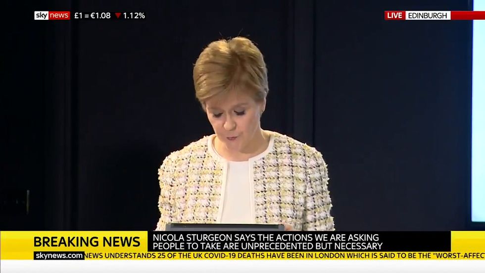 Nicola Sturgeon calling for schools to close