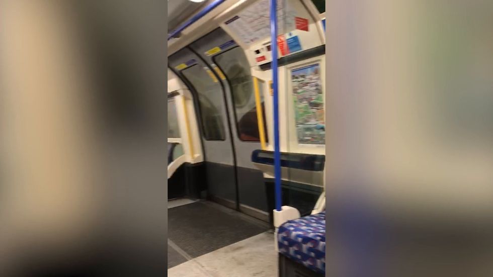 Footage shows empty tube in London during rush hour