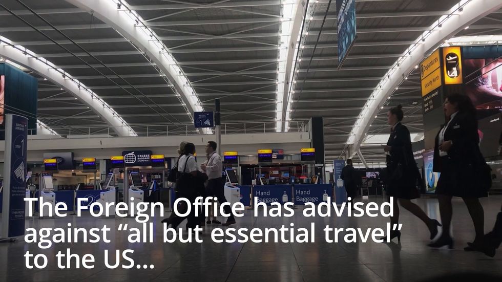 Foreign Office tightens travel advice to the US