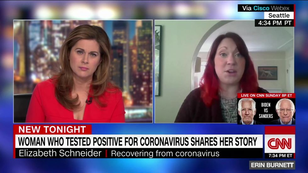 Woman with covid-19 discusses her symptoms after recovering
