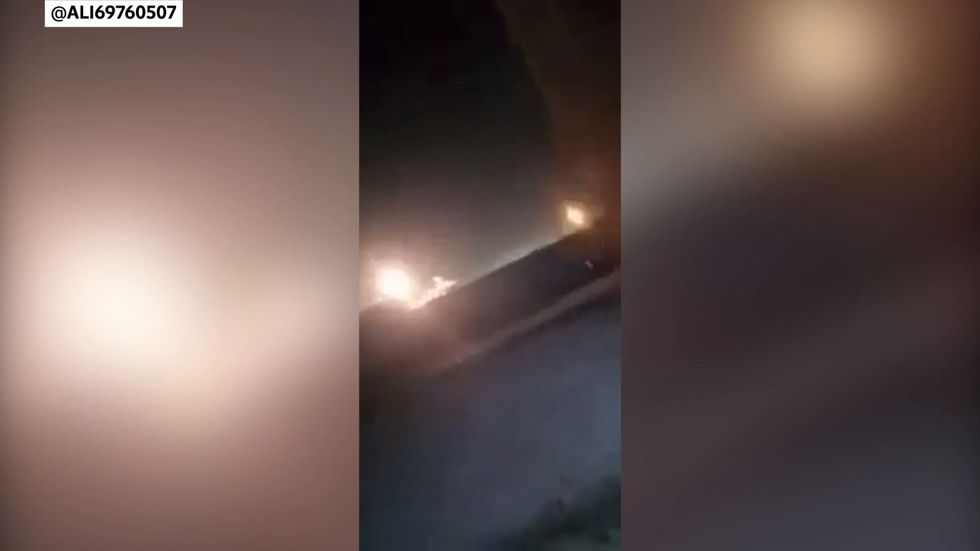 Footage of alleged missile attack in Iraq