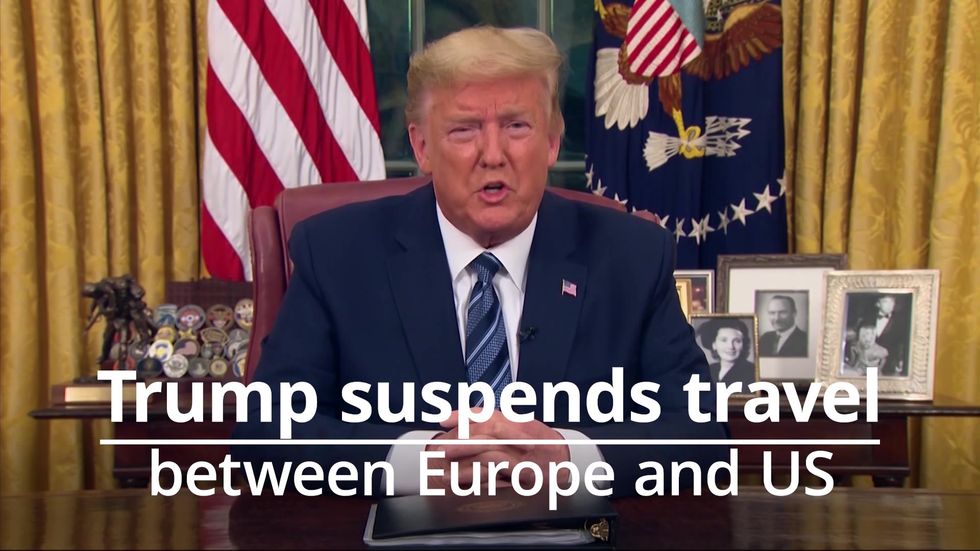Coronavirus: Trump suspends Europe-US travel