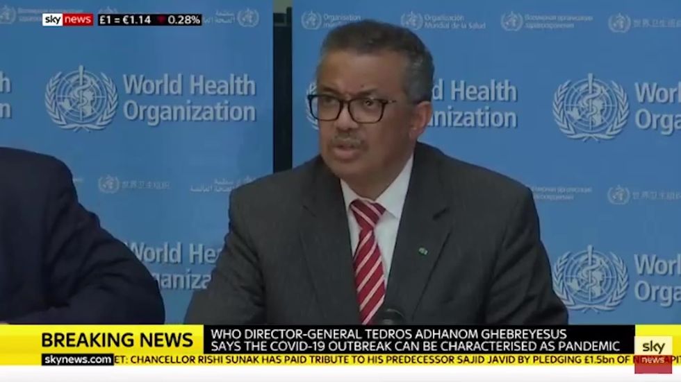 Coronavirus outbreak labelled as pandemic by World Health Organization