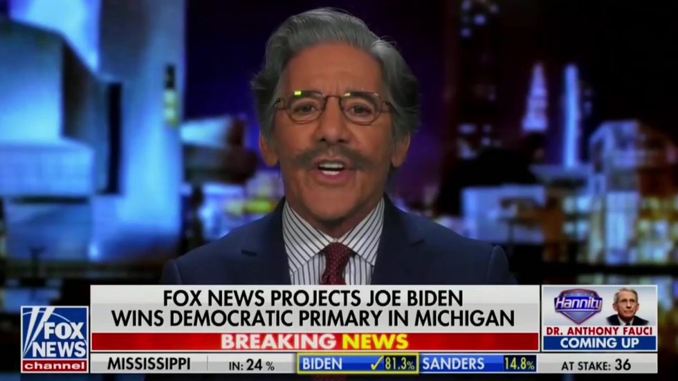 Fox News host Rivera begs Hannity to make Trump stop shaking hands