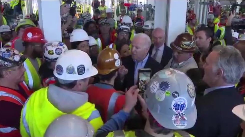 Biden tells voter he's full of s**t