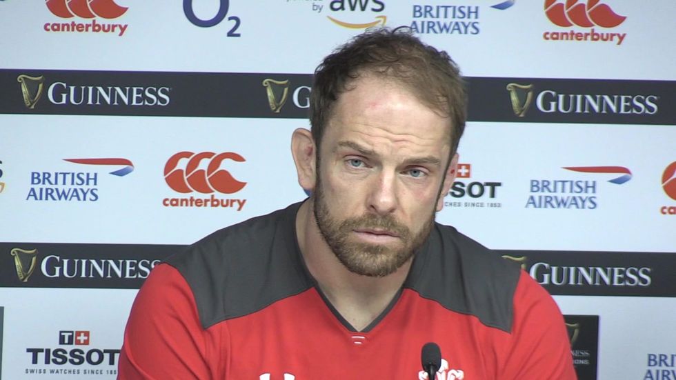 Alun Wyn Jones responds after Joe Marler grabbed his genitalia