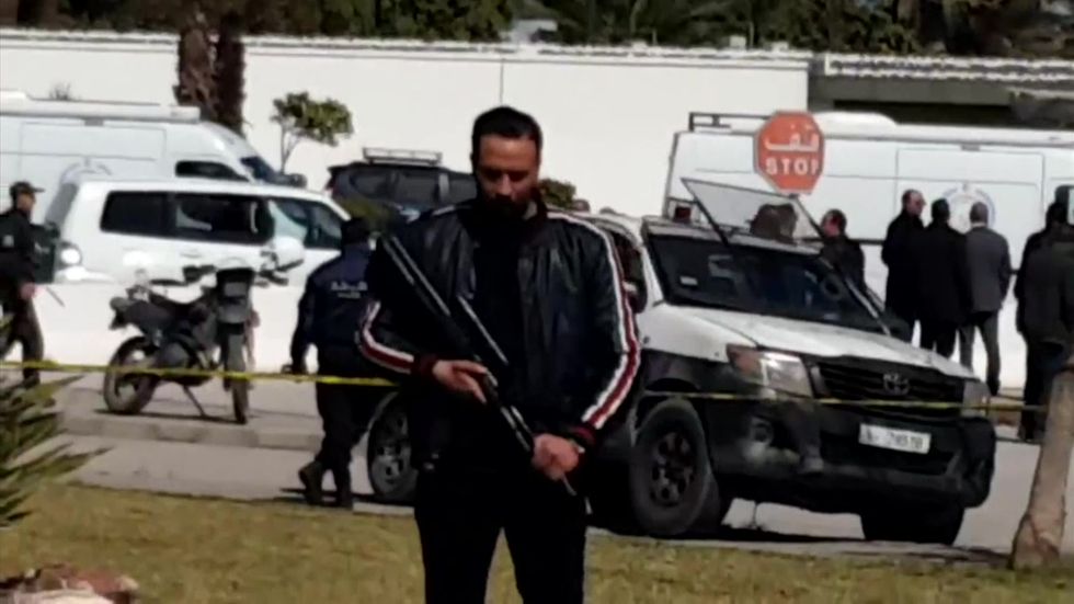 Tunisia: Man 'blows himself up near US embassy', local media reports