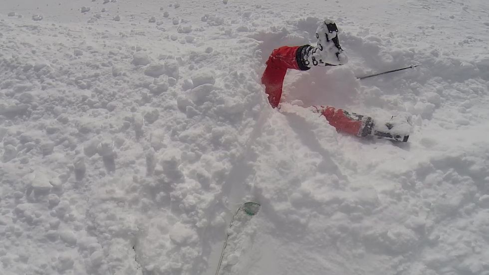Man rescues teenage skiier trapped under snow and running out of air