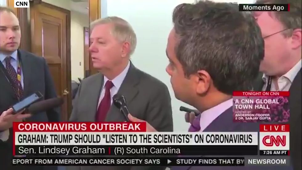 Trump ally reprimands president for coronavirus comments and tells him to 'listen to the scientists'
