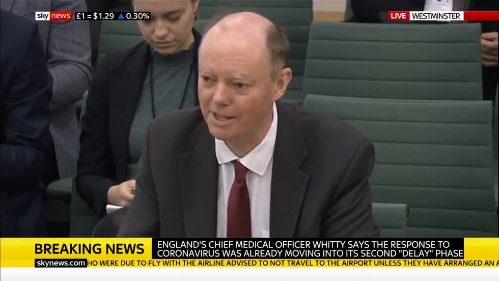 Chief medical officer gives information on coronavirus to parliament committee