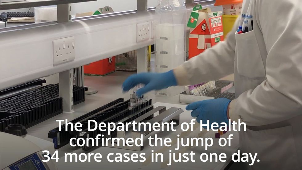 UK coronavirus cases rise to 85