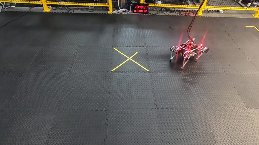 Google robot learns to walk all by itself