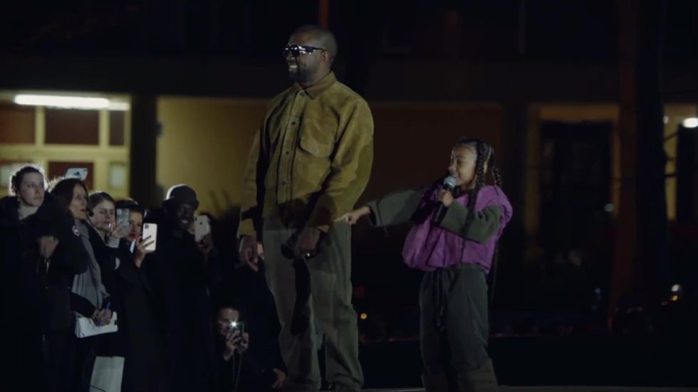 North West makes Fashion Week debut performing during Yeezy show