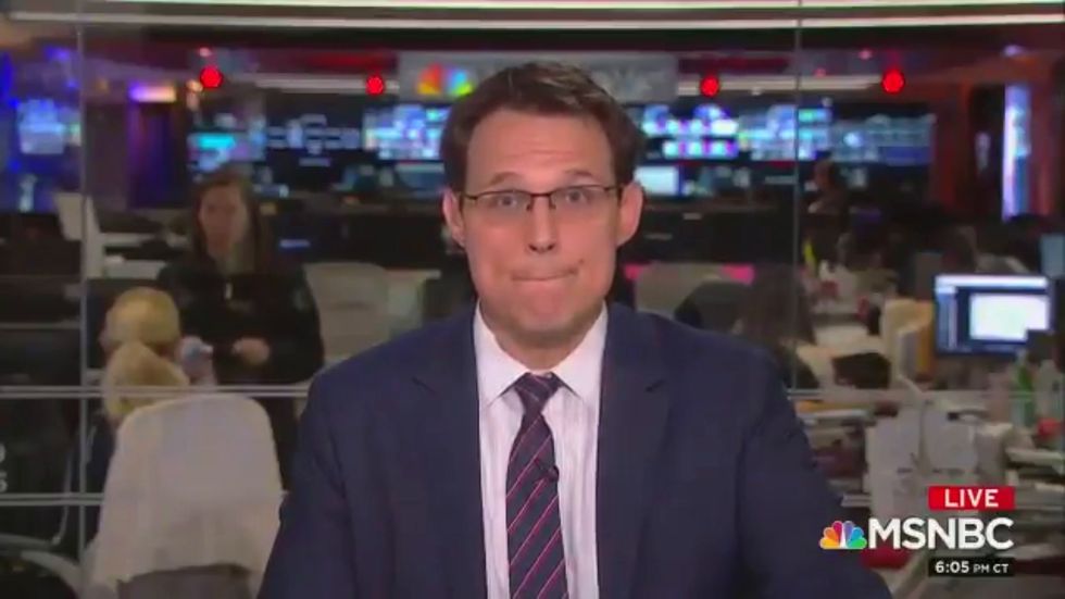 Chris Matthews's on-air resignation appears to take fellow presenter by surprise