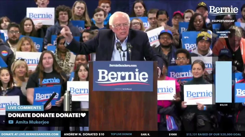 Bernie Sanders rallies in San Jose ahead of Super Tuesday
