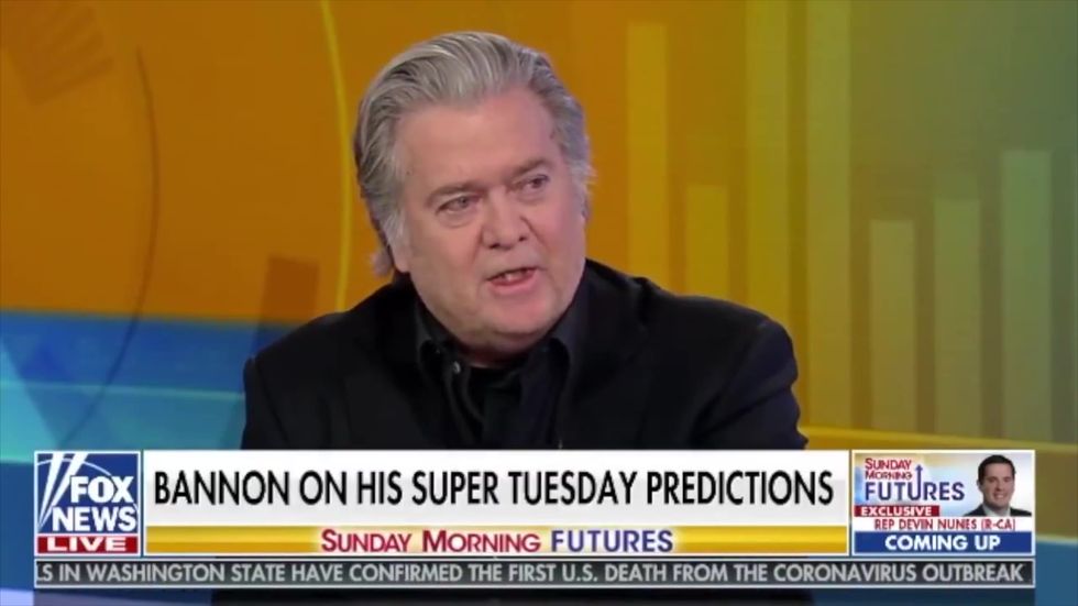 Steve Bannon says coronavirus is Trump's 'Churchill moment'