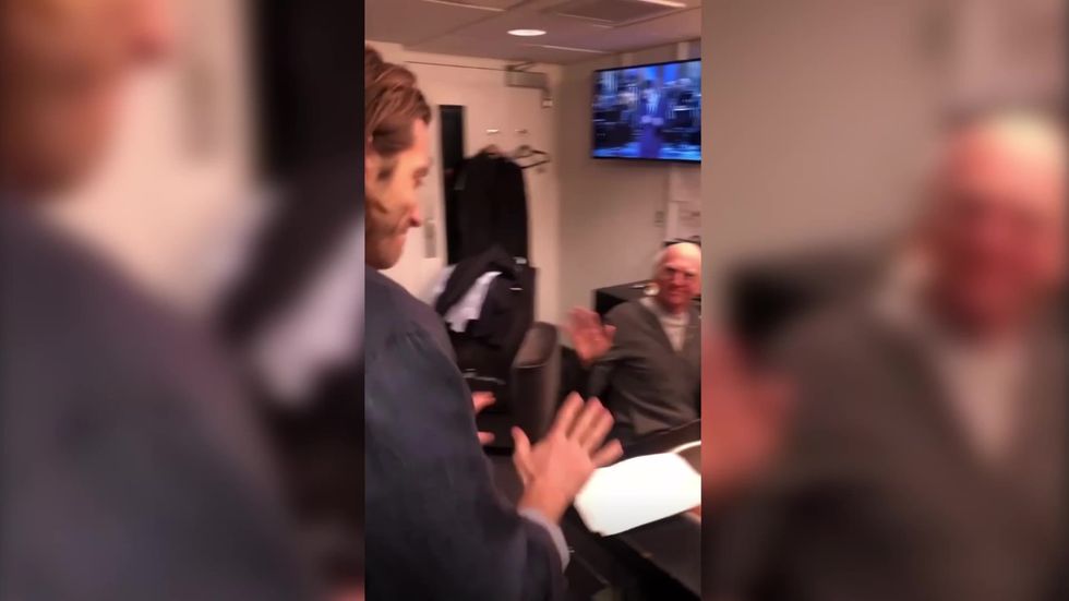 Jake Gyllenhaal 'meets' Larry David backstage at SNL