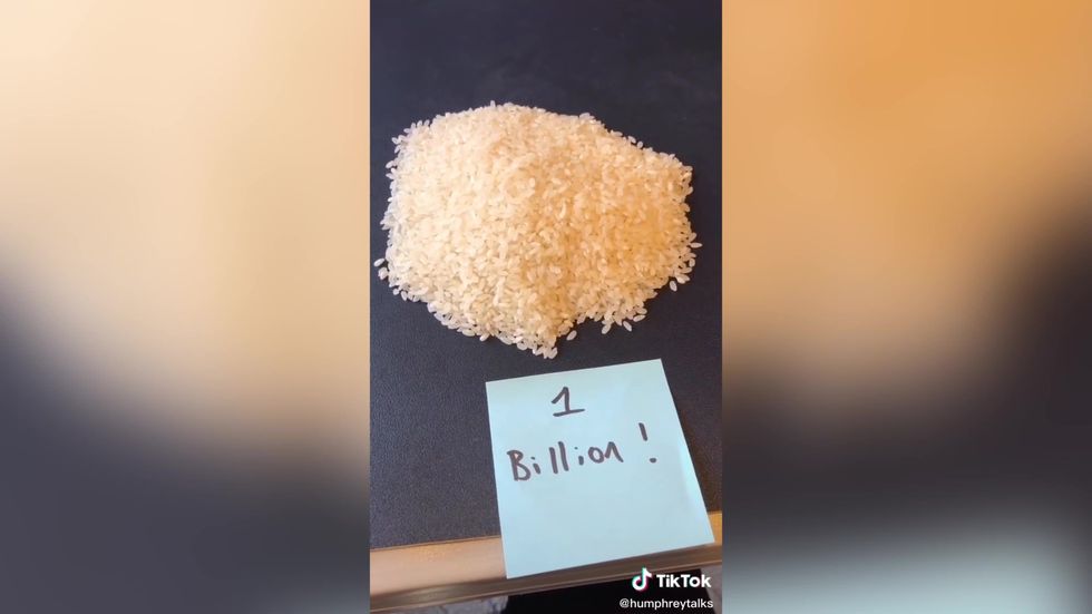 TikTok videos show how rich Jeff Bezos is by using just rice