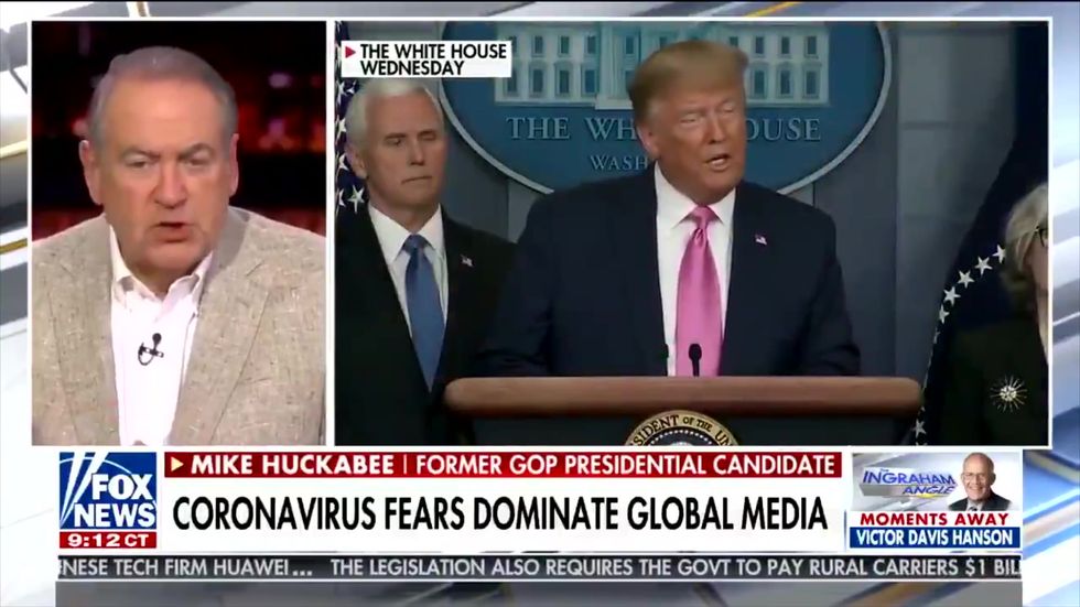 Huckabee goes on bizarre coronavirus rant saying Trump can suck virus out of lungs