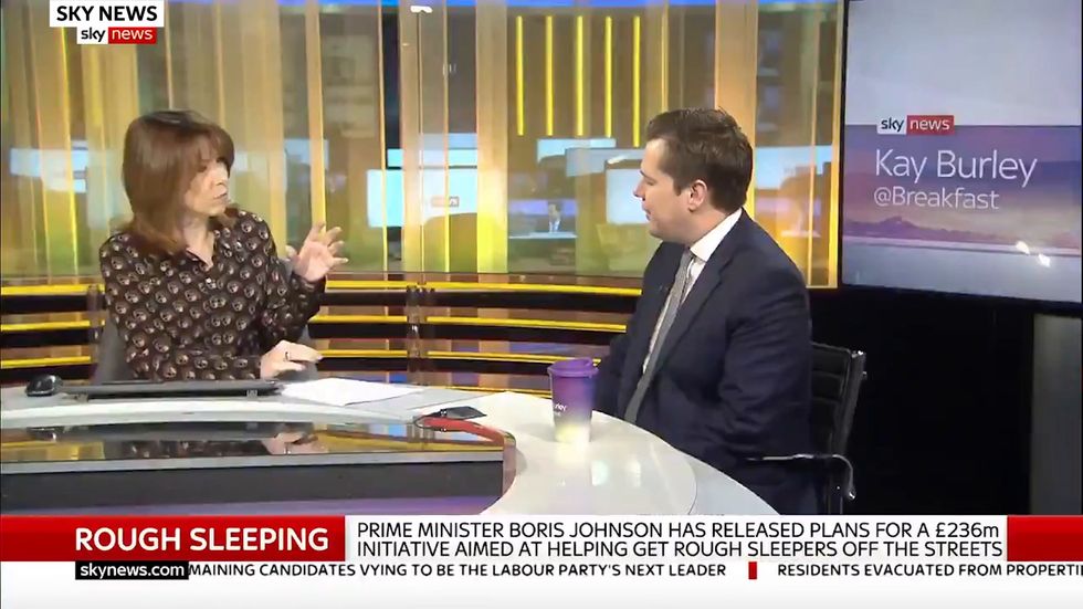 Robert Jenrick says it is a' moral shame' that so many people are sleeping rough in the UK