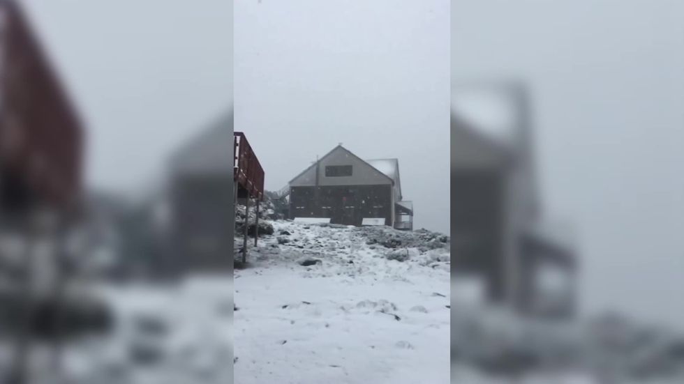 Snow falls in mountainous parts of Australia