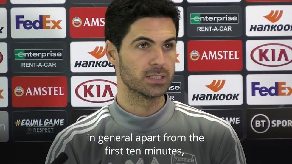 Mikel Arteta confident ahead of Arsenal vs Olympiakos second leg