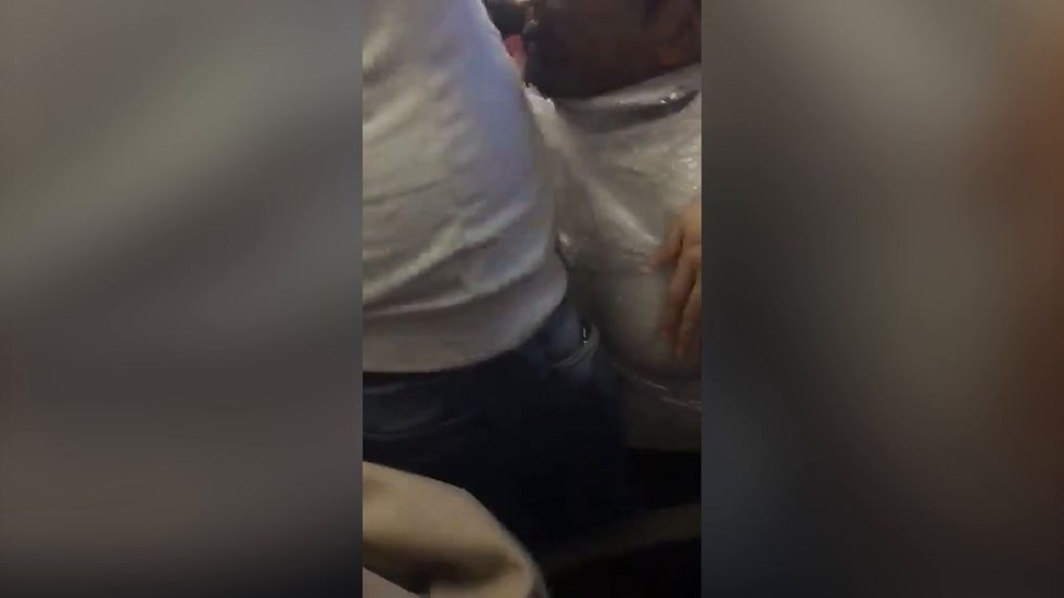 Man wrapped entirely in plastic wrap before being deported on plane