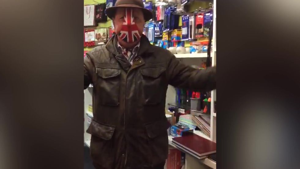 This man's coronavirus prevention method is very very odd