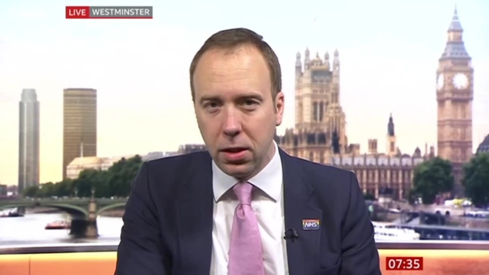 Health Secretary Matt Hancock says Britons who have come back from northern Italy should 'self isolate' for two weeks if they feel unwell