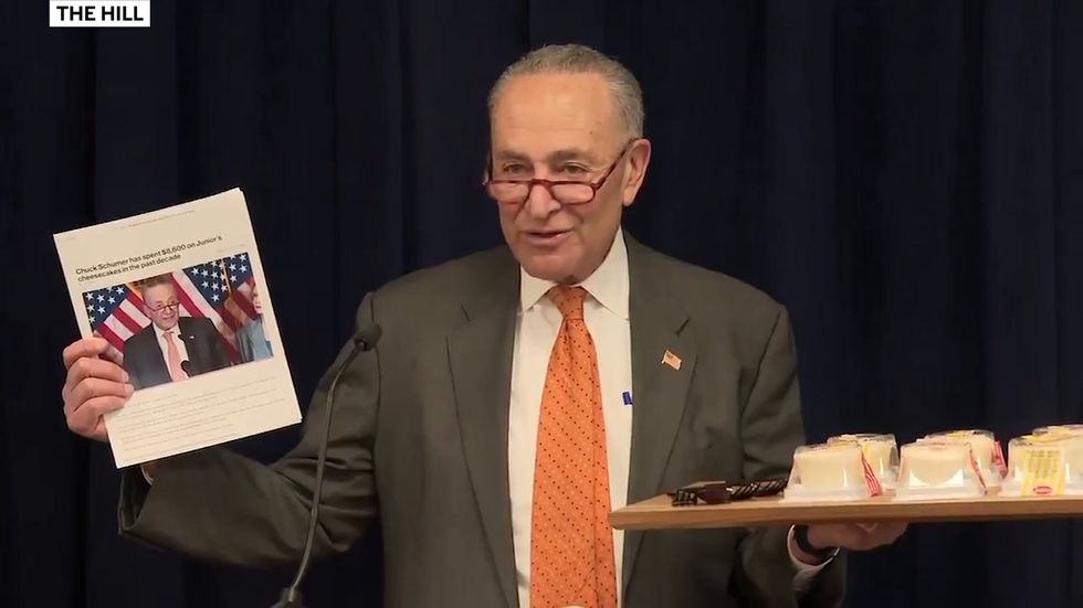 Chuck Schumer admits he spent nearly $9,000 on cheesescakes: 'Guilty as charged'