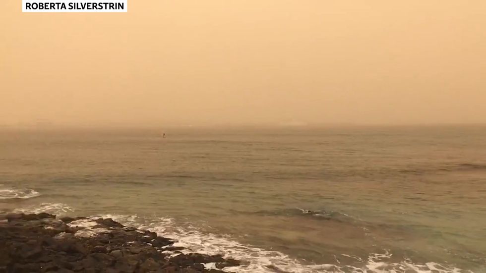Sandstorm in Canary Islands