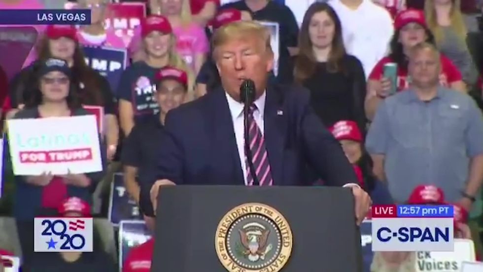 Trump mocks former Vice President Joe Biden's stutter