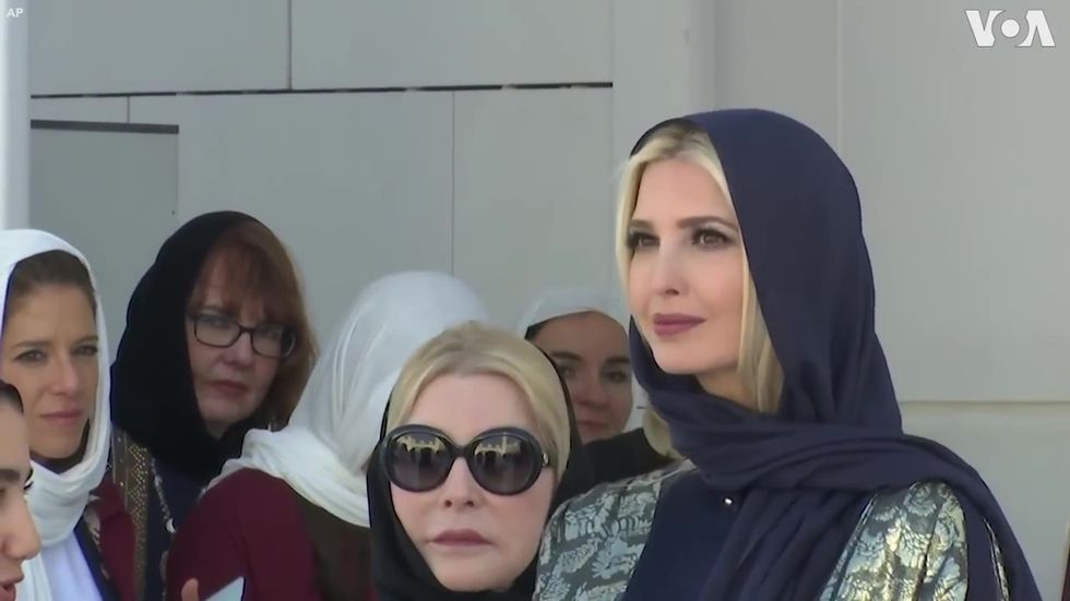 Ivanka Trump wears hijab during trip to the United Arab Emirates