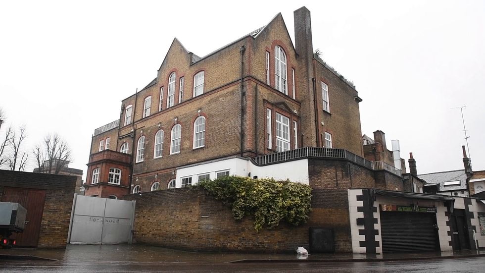 Flowers left outside Caroline Flack's London home