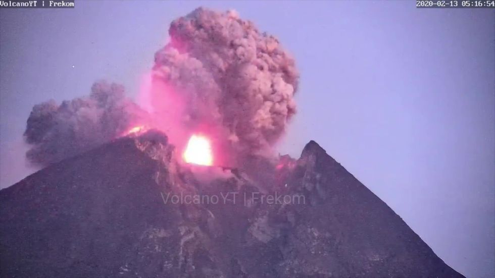Indonesia's Mount Merapi erupts
